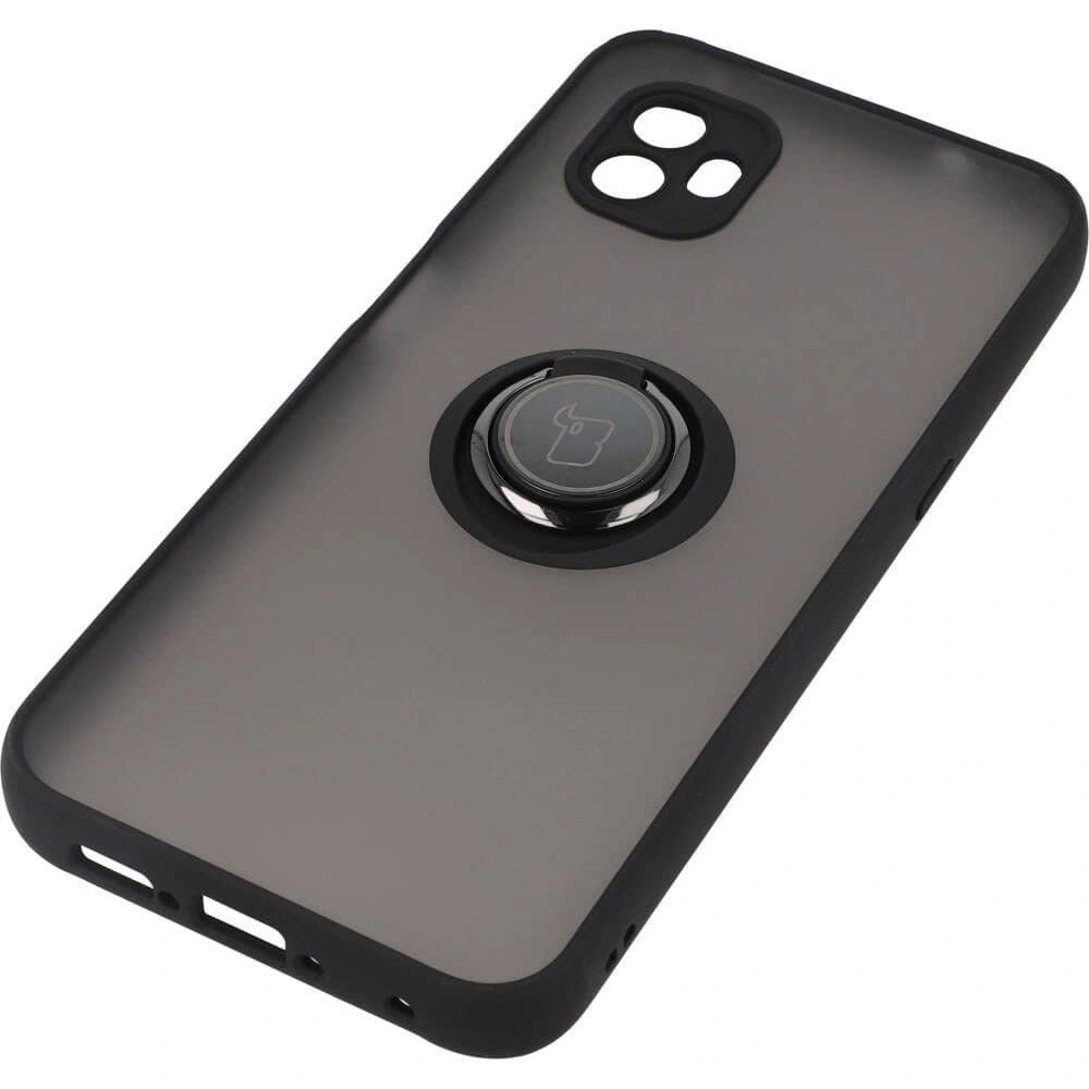 Bizon Case Hybrid Ring Samsung Galaxy Xcover6 rauchig mit einem schwarzen Rahmen - 3