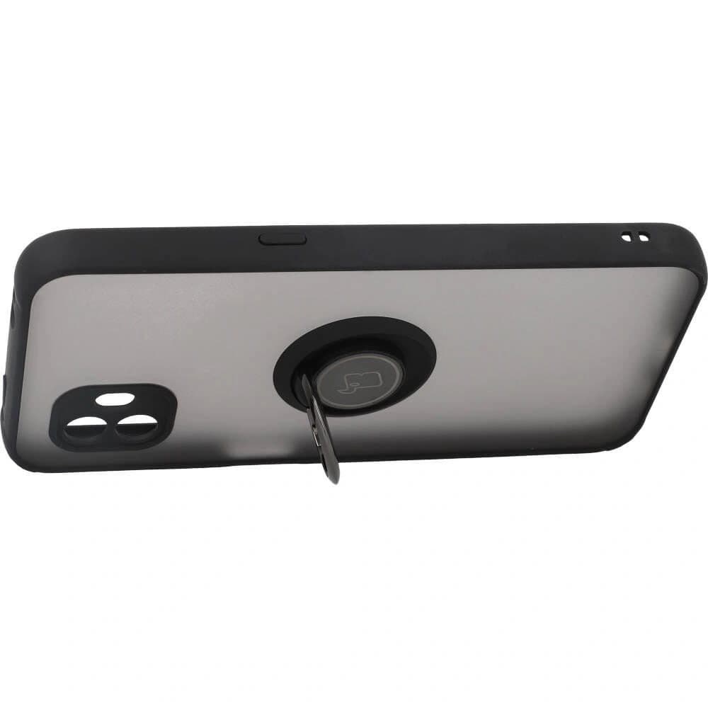 Bizon Case Hybrid Ring Samsung Galaxy Xcover6 rauchig mit einem schwarzen Rahmen - 5
