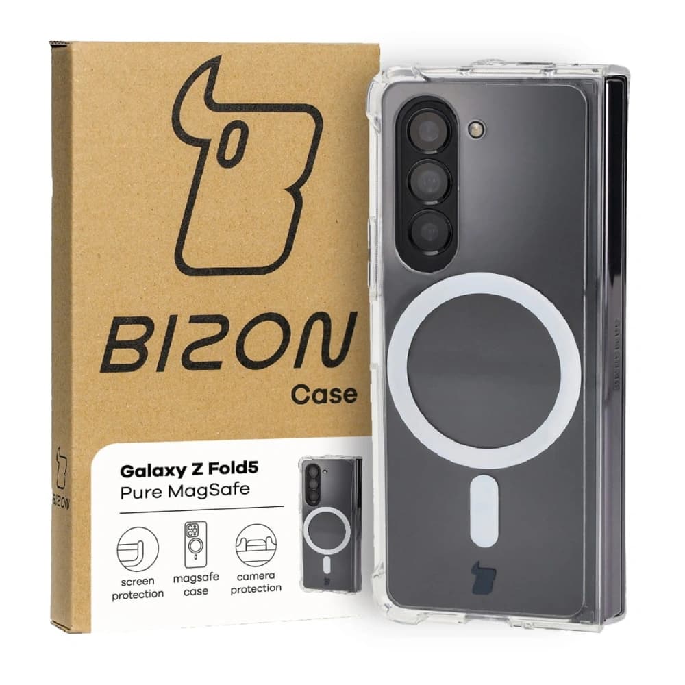 Bizon Case Pure Magnetic Samsung Galaxy Z Fold5 transparent
