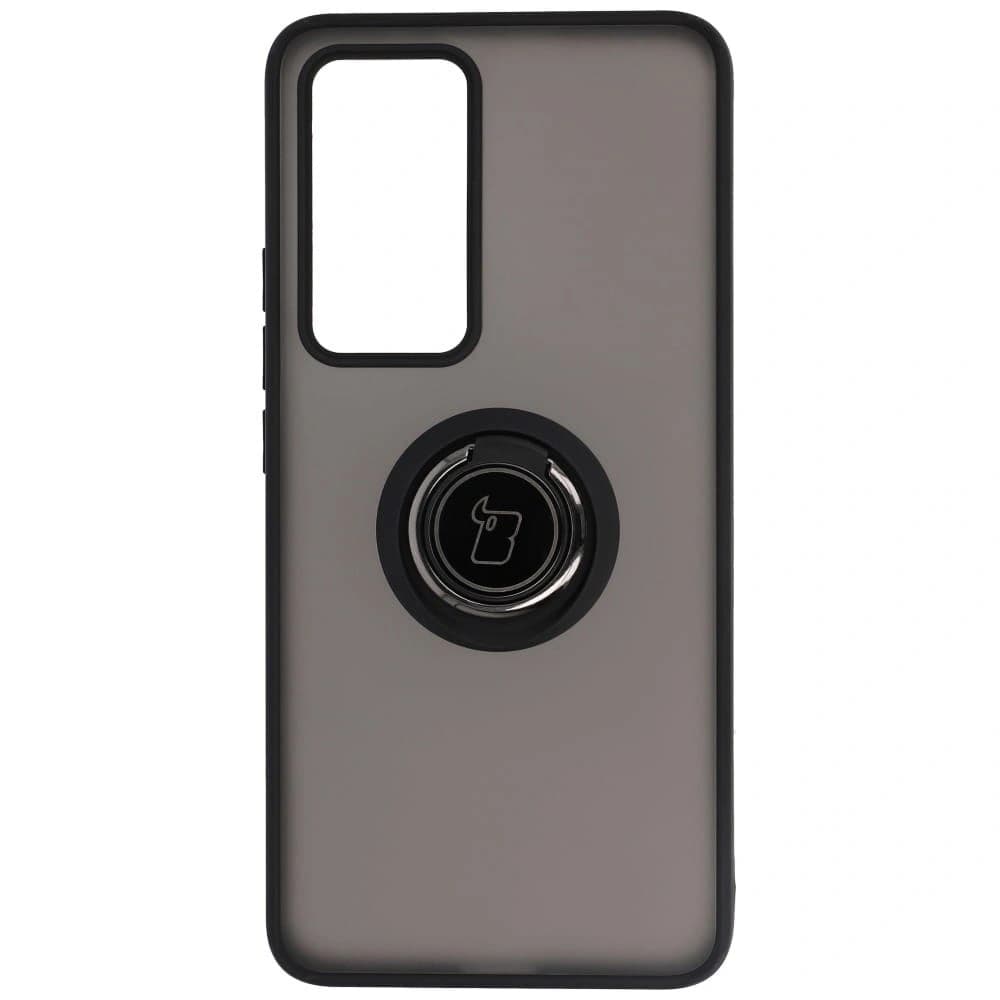 Bizon Case Hybrid Ring Xiaomi 12T / 12T Pro fumuriu cu un cadru negru - 2