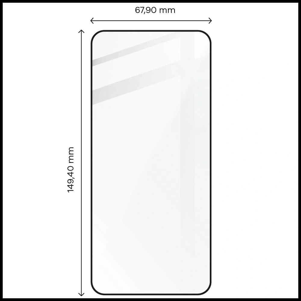 Tvrzené sklo Bizon Glass Edge 2 pro Xiaomi 13 / Xiaomi 14 černé - 2