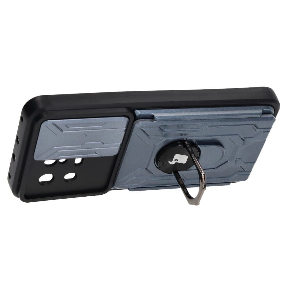 Bizon Case Camshield Card Slot Ring Xiaomi 13 gri - 4