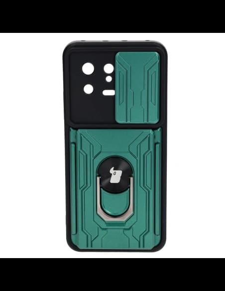 Bizon Case Camshield Card Slot Ring Xiaomi 13 verde