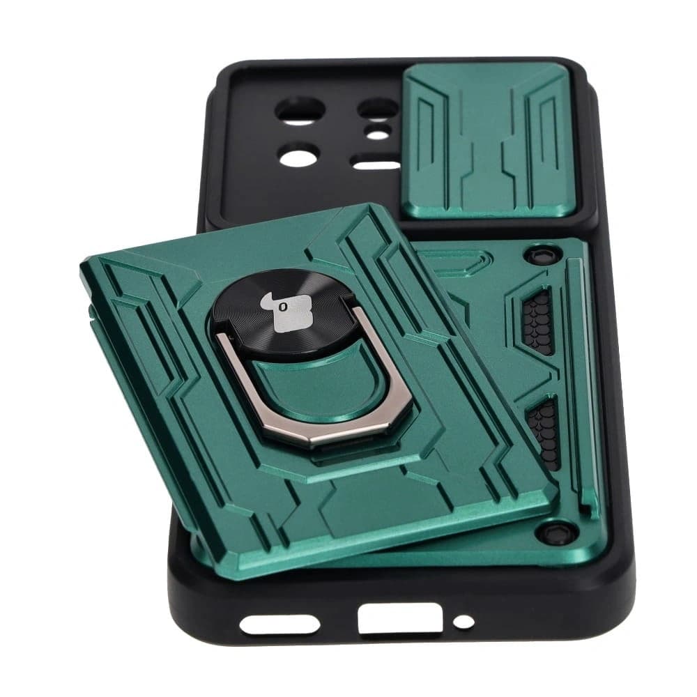 Bizon Case Camshield Card Slot Ring Xiaomi 13 verde - 3