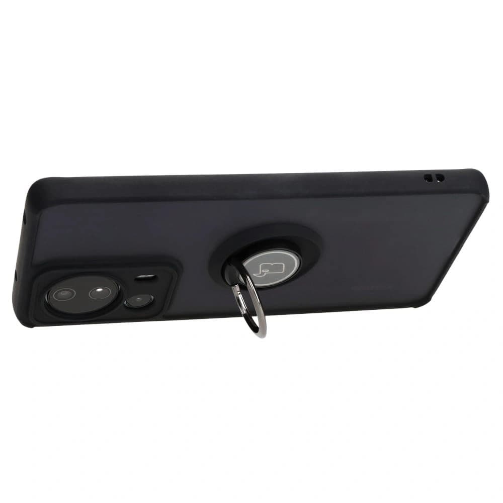 Bizon Case Hybrid Ring Xiaomi 13 Lite fumuriu cu un cadru negru - 5
