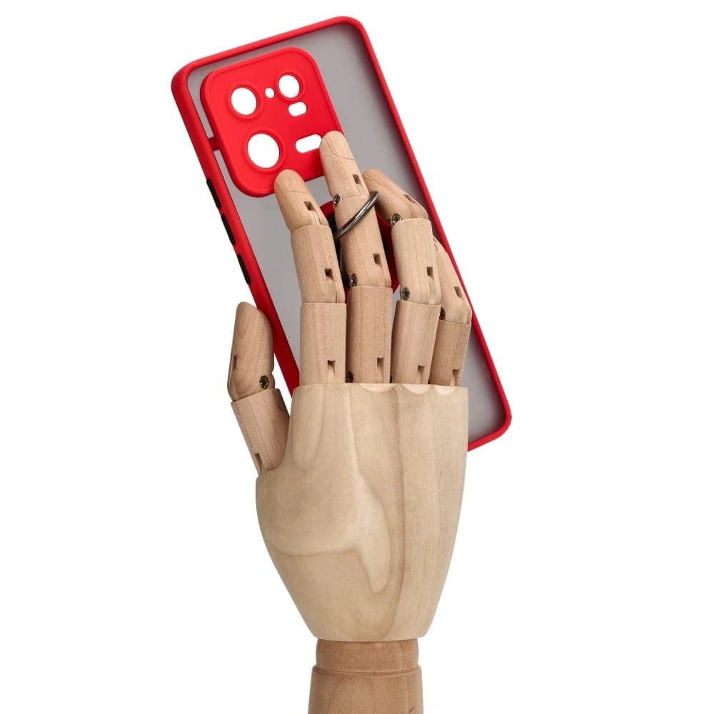 Bizon Case Hybrid Ring Xiaomi 13 Pro smoky with a red frame - 8