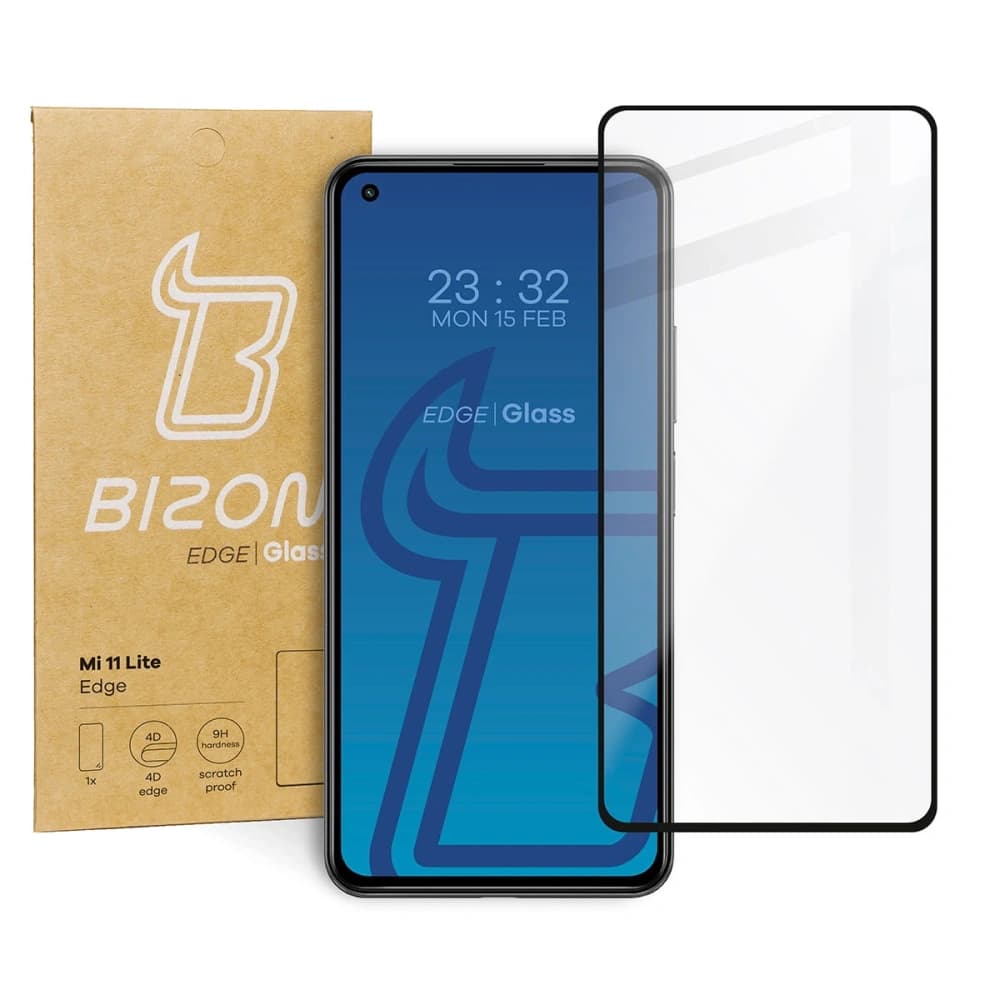Bizon Glass Edge Xiaomi Mi 11 Lite / 5G / 5G NE schwarz