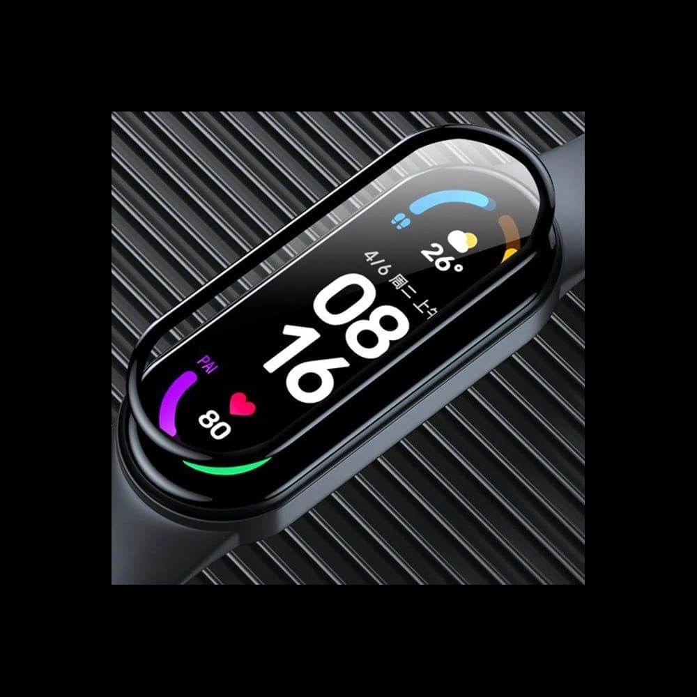 Sklo hybridní Bizon Glass Edge pro Xiaomi Mi Smart Band 7 černé - 5