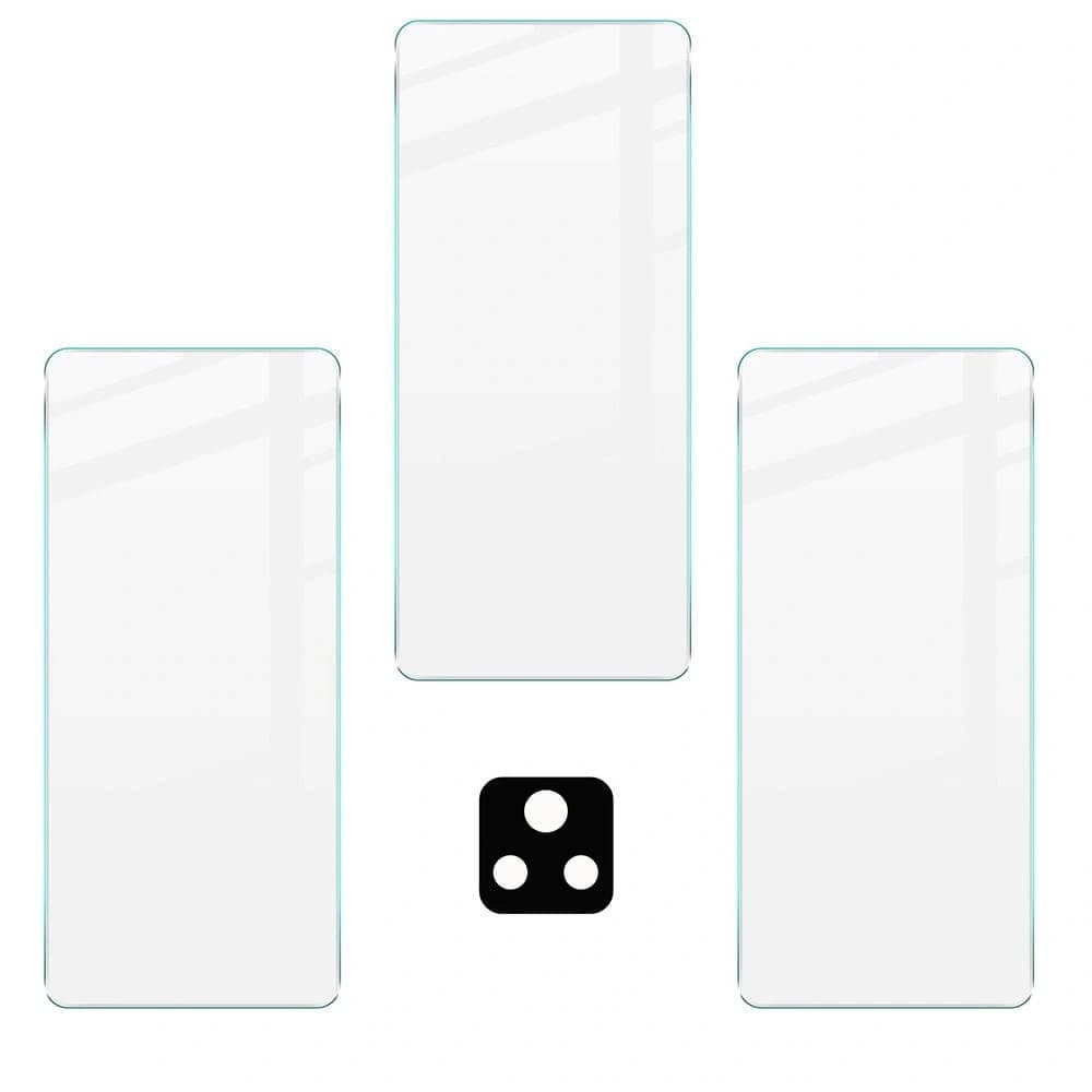 Bizon üveg Tiszta edzett üveg - 3 db. + lencse üveg Xiaomi Poco F4 - 11