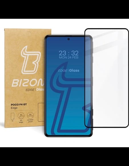 Tvrzené sklo Bizon Glass Edge pro Xiaomi Poco F4 GT černé