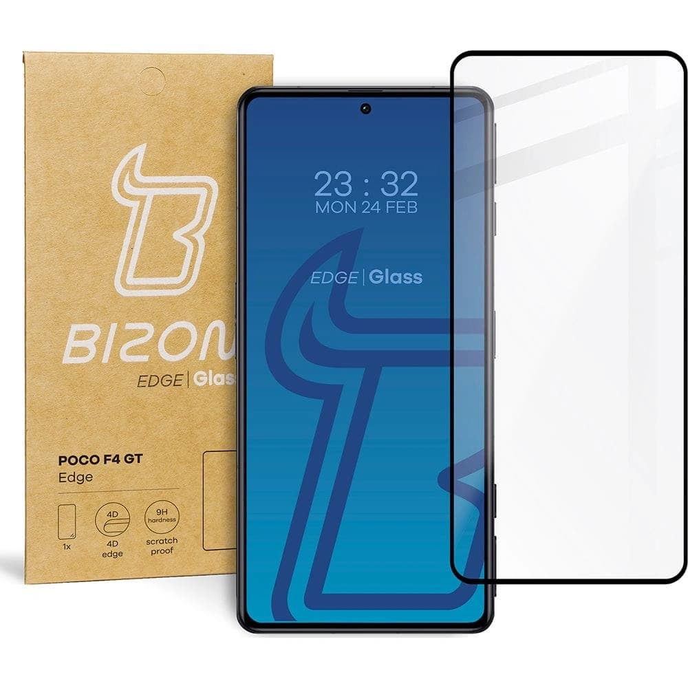 Tvrzené sklo Bizon Glass Edge pro Xiaomi Poco F4 GT černé