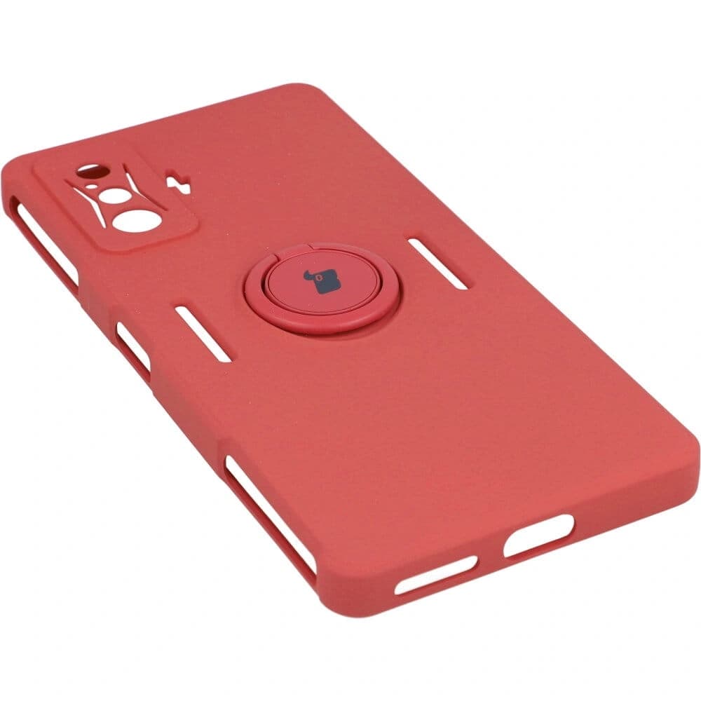 Etui Bizon Case Silicone Ring do Xiaomi Poco F4 GT růžové - 3