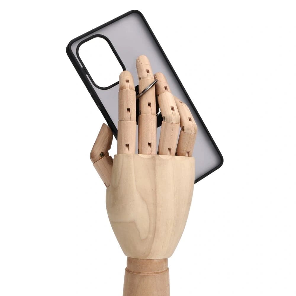 Bizon Case Hybrid Ring Xiaomi Poco F5 rauchig mit einem schwarzen Rahmen - 8