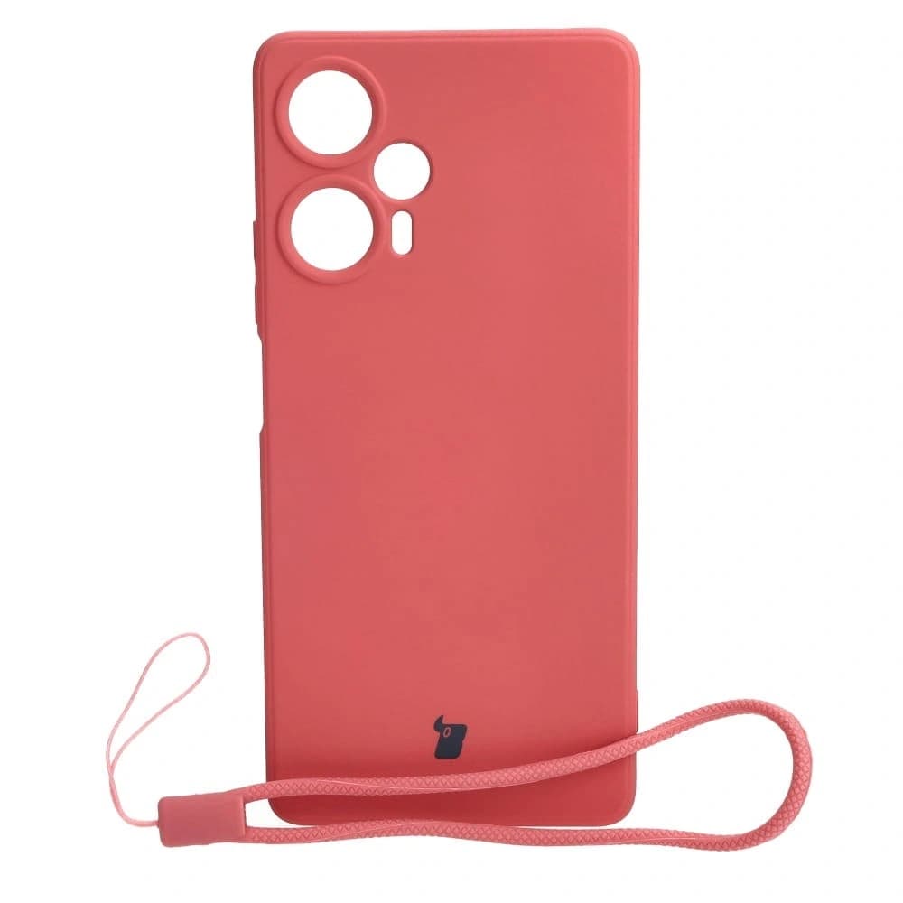 Bizon Case Silikon Sq Xiaomi Poco F5 schmutzig pink