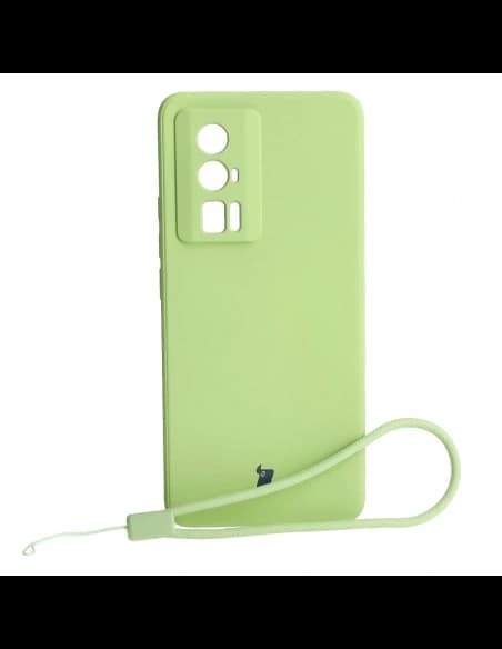 Caz de silicon Bizon Sq Xiaomi Poco F5 Pro verde deschis