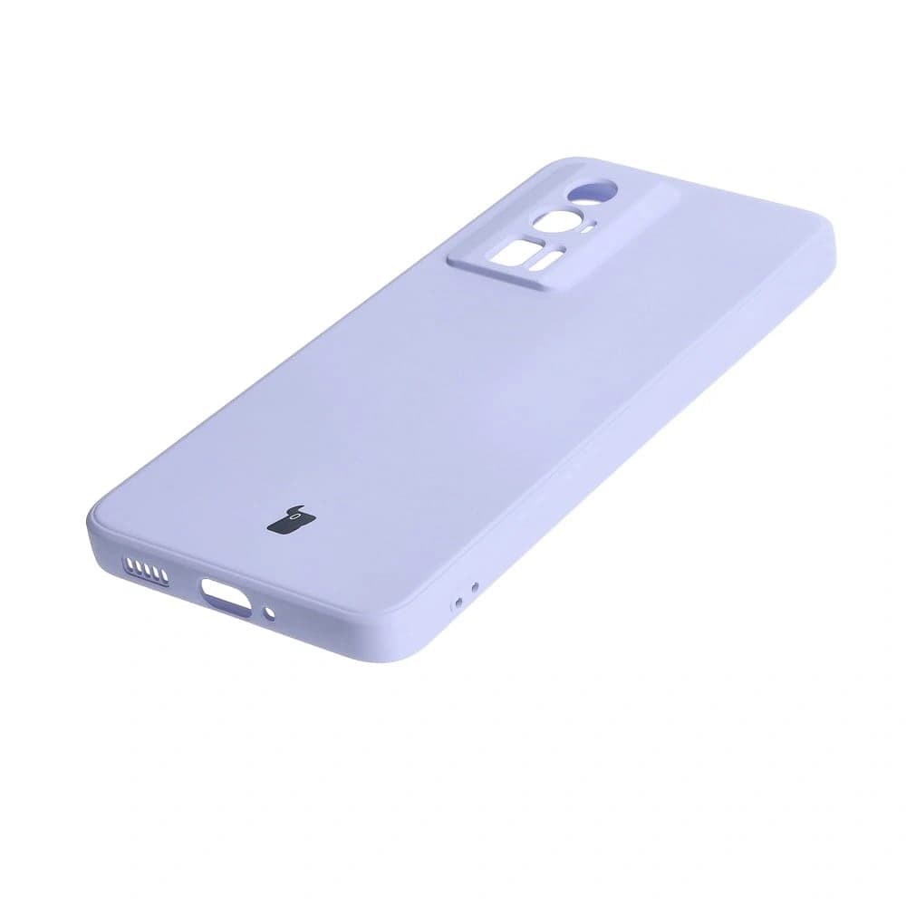 Caz de silicon Bizon Sq Xiaomi Poco F5 Pro violet deschis - 3