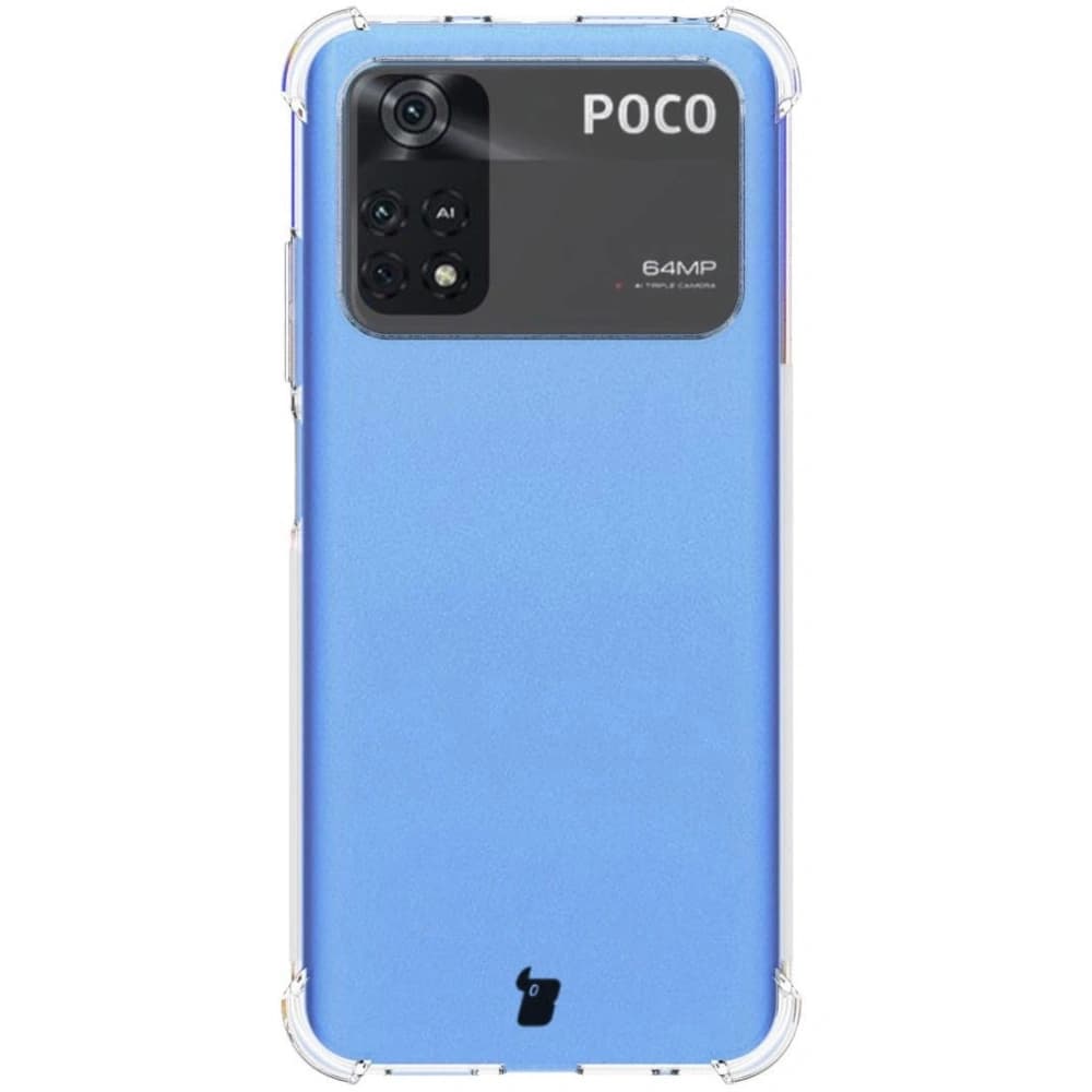 Bizon Case Clear Pack husă + 2x sticlă pentru ecran Xiaomi Poco M4 Pro 4G clar - 2