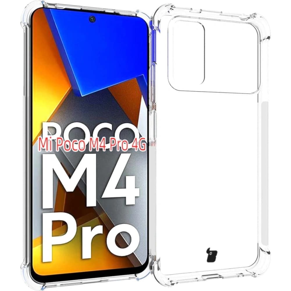 Bizon Case Clear Pack husă + 2x sticlă pentru ecran Xiaomi Poco M4 Pro 4G clar - 3