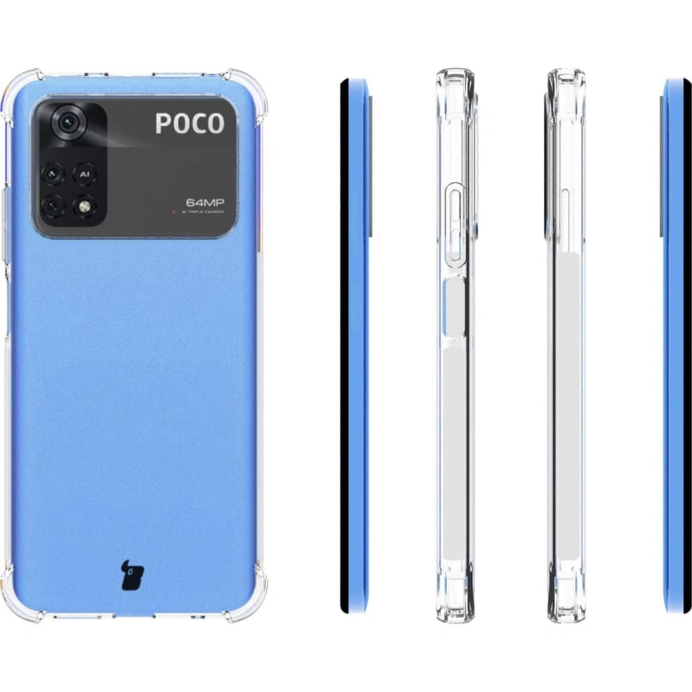 Bizon Case Clear Pack husă + 2x sticlă pentru ecran Xiaomi Poco M4 Pro 4G clar - 4