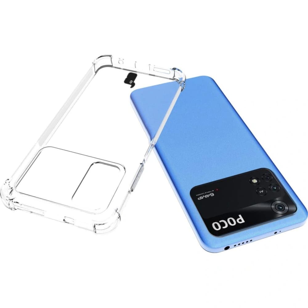 Bizon Case Clear Pack husă + 2x sticlă pentru ecran Xiaomi Poco M4 Pro 4G clar - 5