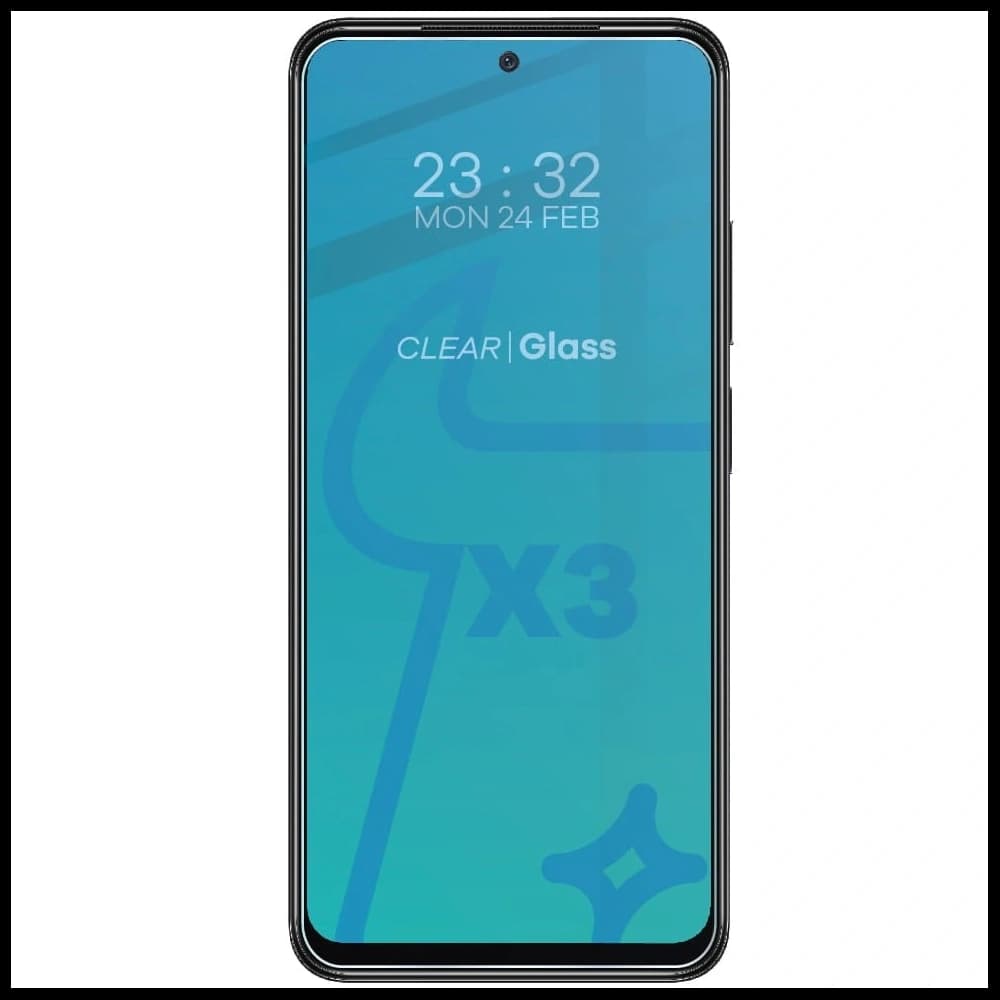 Bizon Glas Klar gehärtetes Glas - 3 Stück. + Linsen Glas Poco M4 Pro 5G / Redmi Note 11S 5G - 3