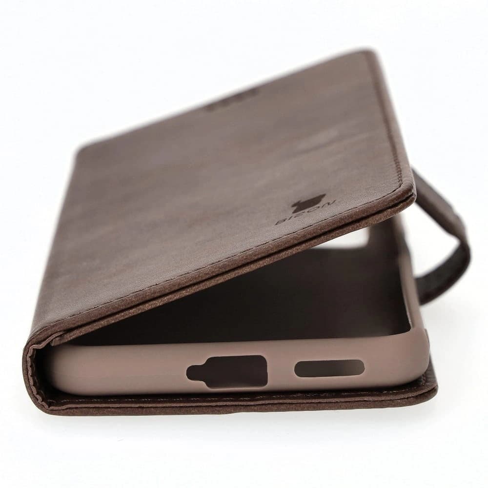Bizon Case Wallet Xiaomi Poco X4 GT maro închis - 5