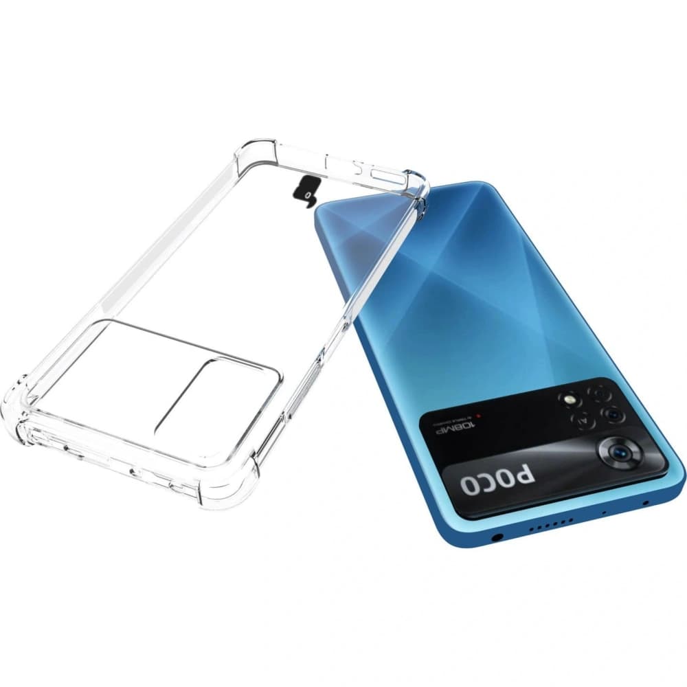 Bizon Case Clear Pack Hülle + 2x Bildschirmglas Xiaomi Poco X4 Pro 5G klar - 5