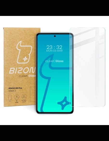Sticlă Bison Clear 2 din sticlă temperată pentru Poco X5 Pro