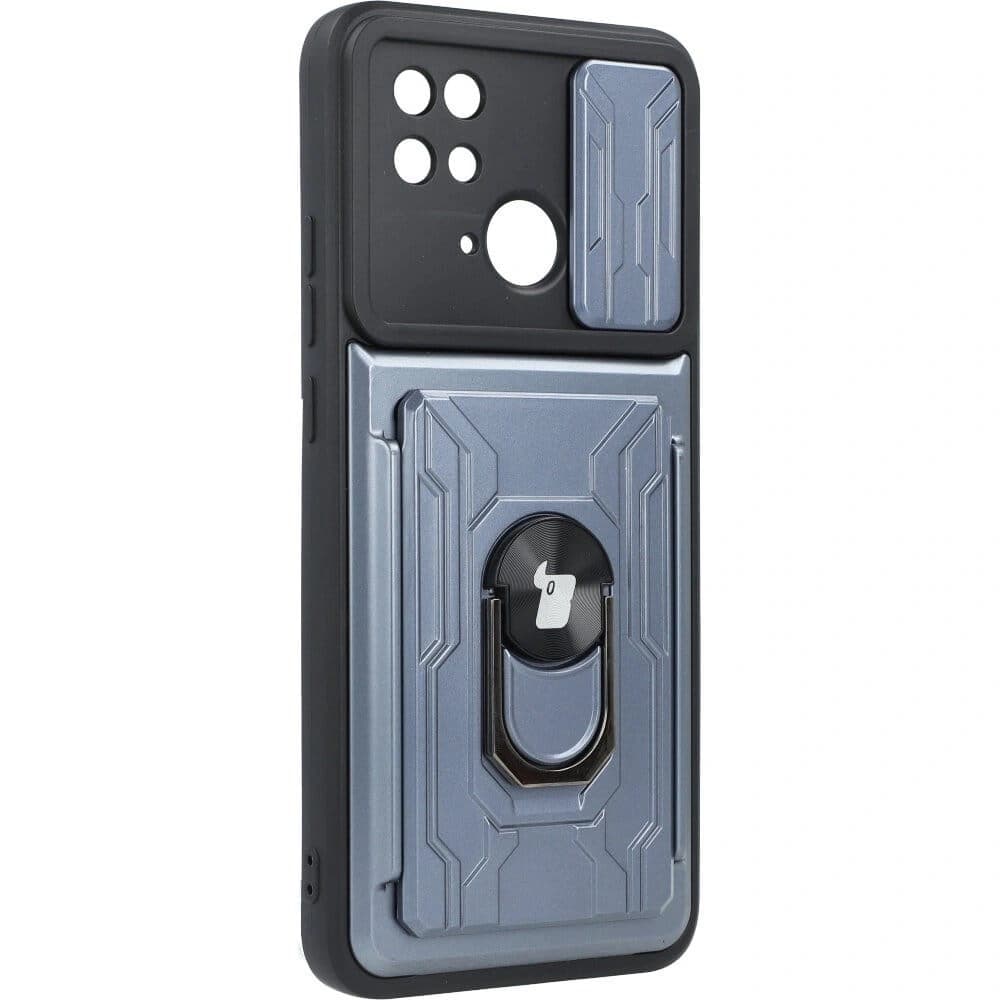 Bizon Case Camshield Kartensteckplatz Ring Xiaomi Redmi 10C grau - 2