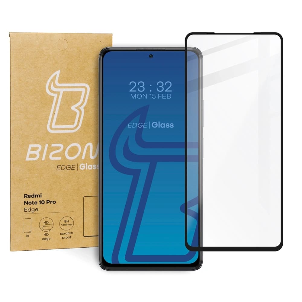 Bizon Glass Edge Redmi Note 10 Pro fekete