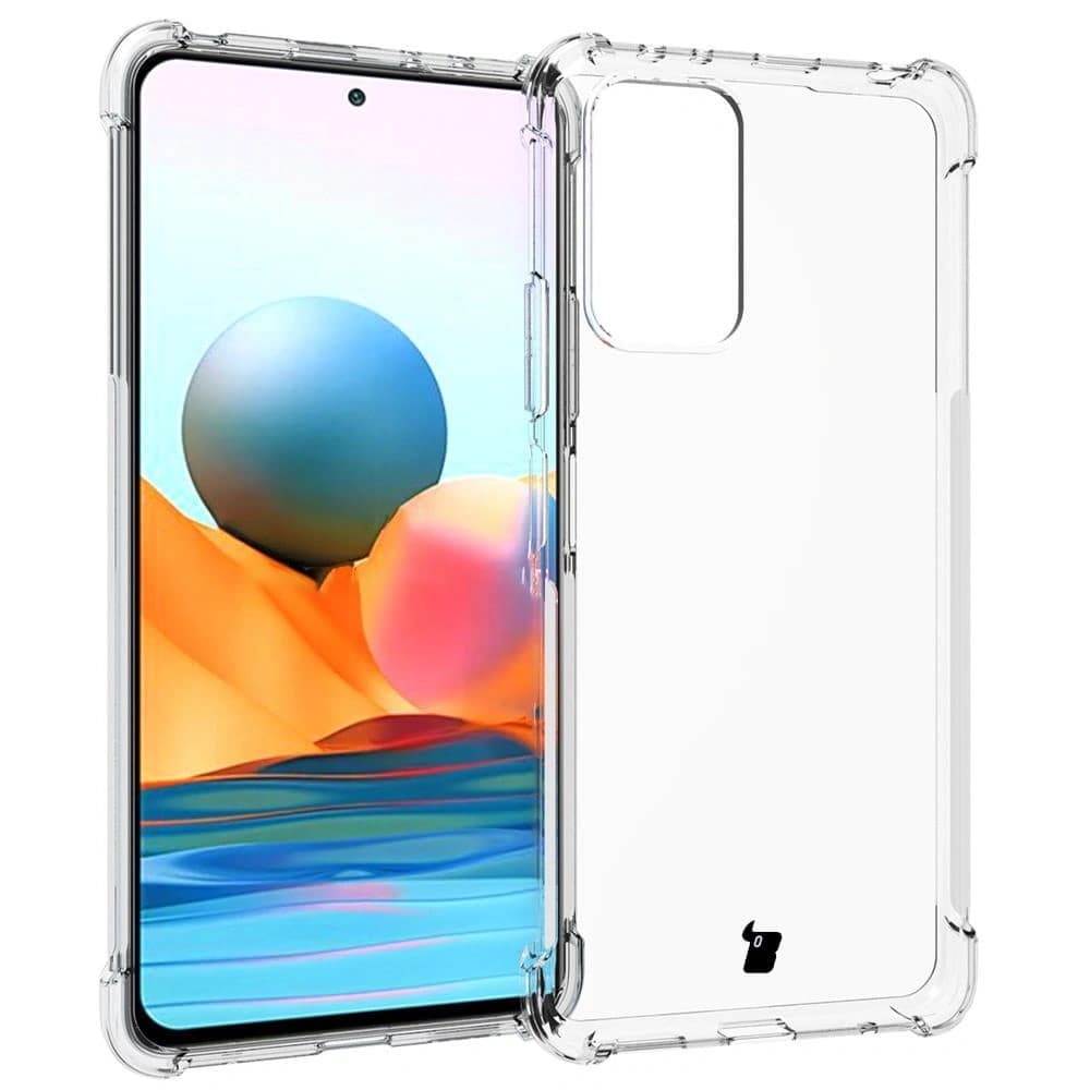 Bizon Case Clear Pack tok + 2x kijelző üveg + lencse üveg Xiaomi Redmi Note 10 Pro átlátszó - 2