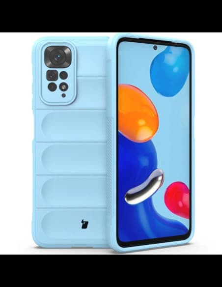 Caz Bizon Tur Xiaomi Redmi Note 11 / 11S 4G albastru deschis