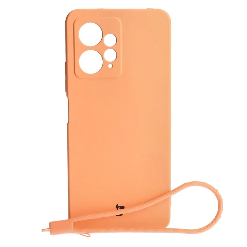 Etui Bizon Case Silicone do Xiaomi Redmi Note 12 4G oranžové