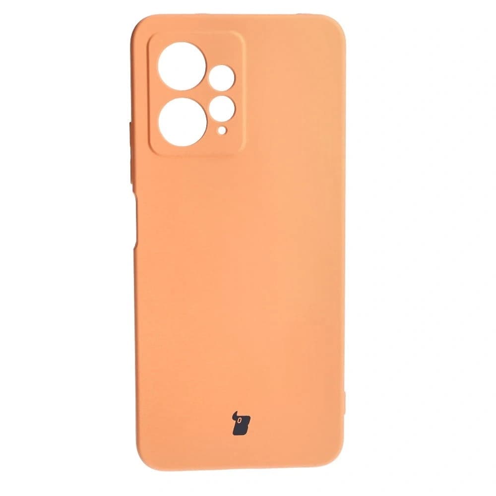 Etui Bizon Case Silicone do Xiaomi Redmi Note 12 4G oranžové - 2