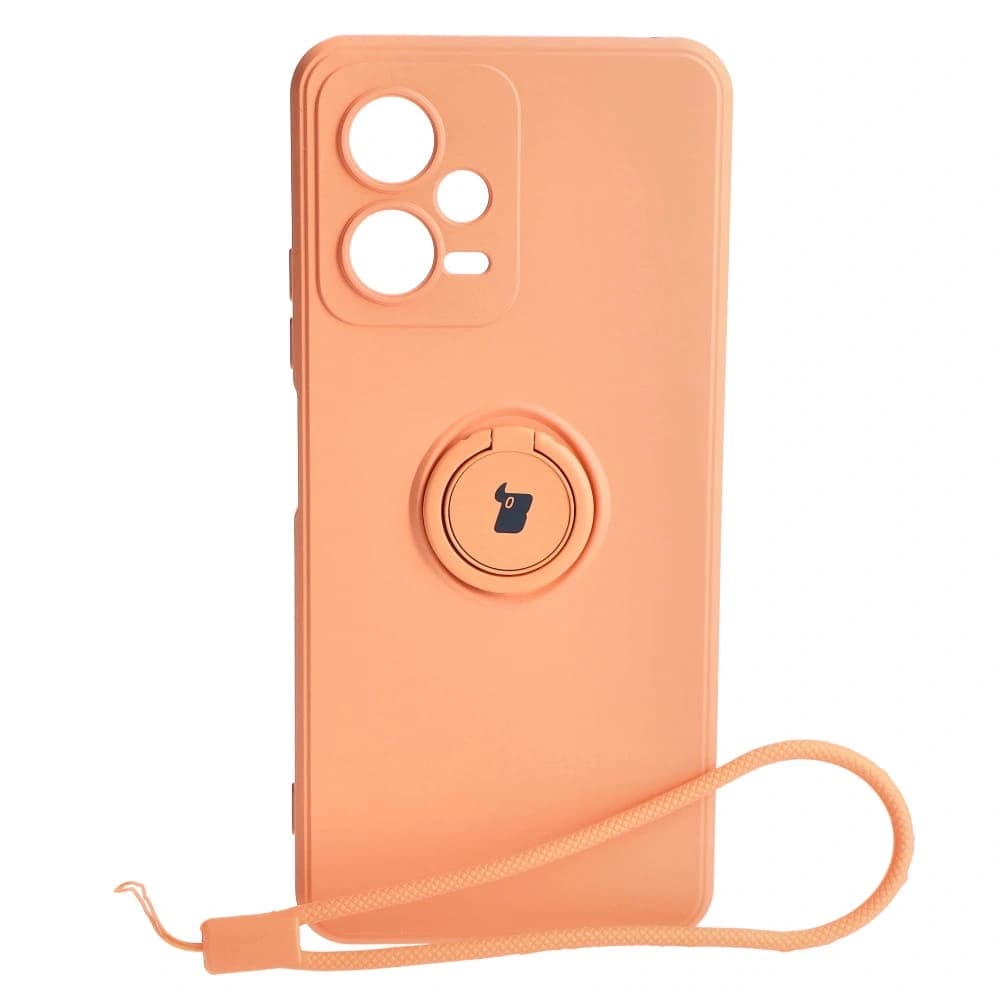Bizon Case Silicone Ring Sq Xiaomi Redmi Note 12 5G/Poco X5 orange