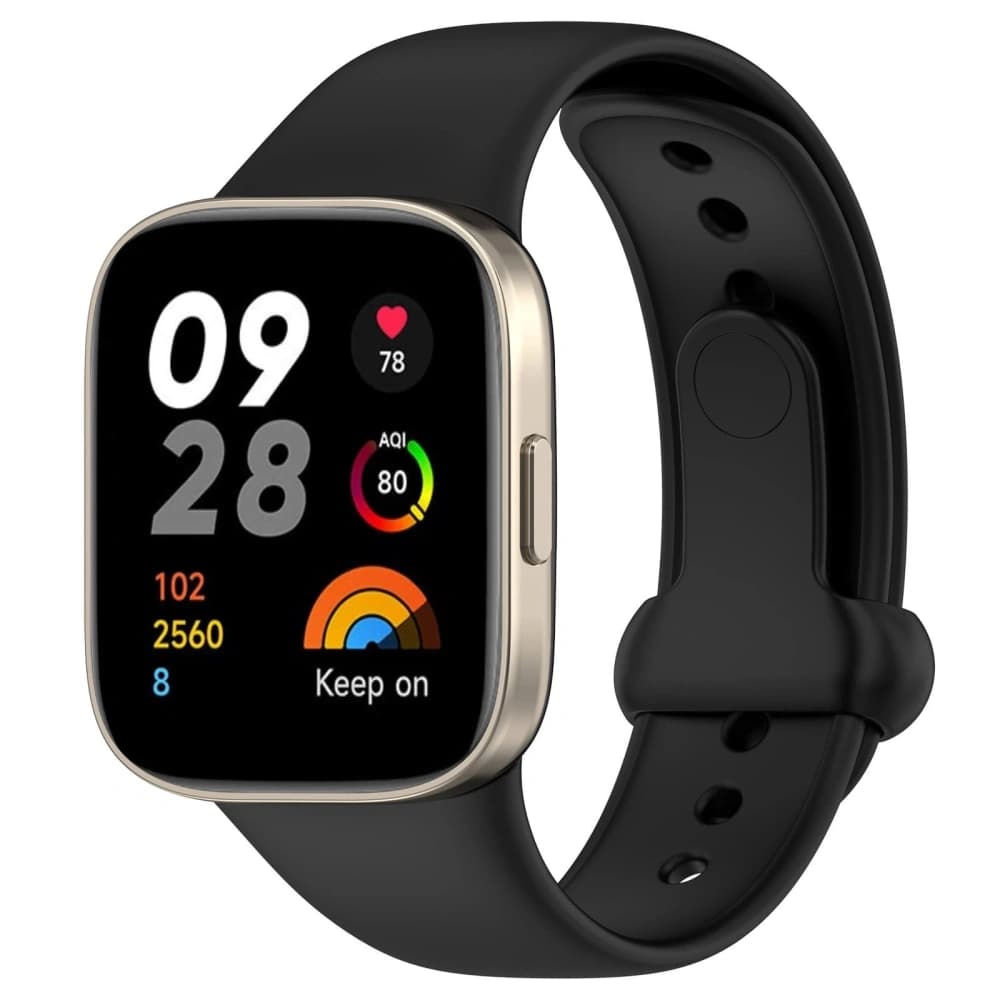 Pasek Bizon Strap Watch Nessy do Xiaomi Redmi Watch 3 černý