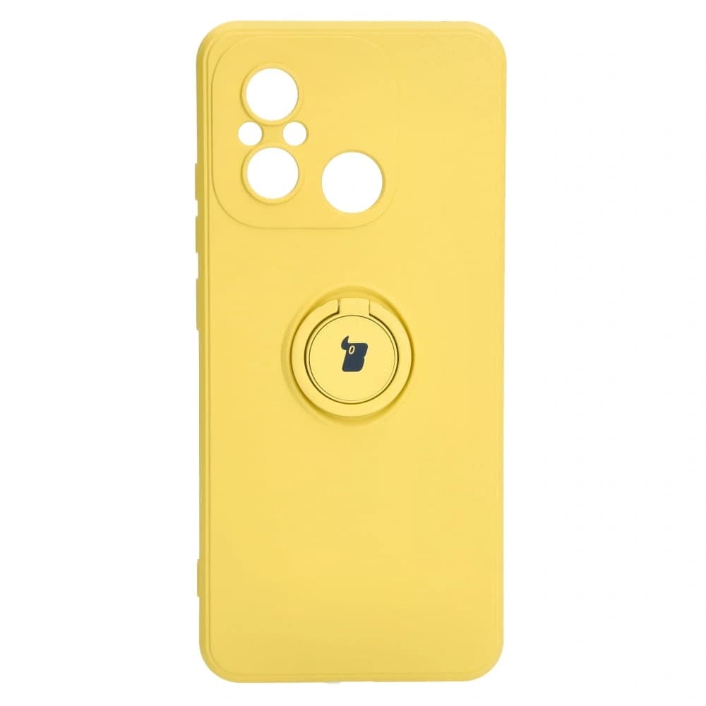 Bizon Case Silicone Ring Sq Xiaomi Redmi 12C yellow - 2