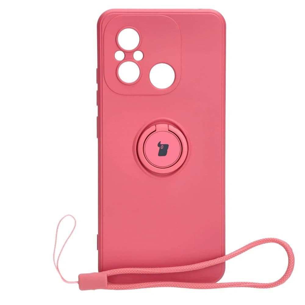 Bizon Case Silicone Ring Sq Xiaomi Redmi 12C dirty pink
