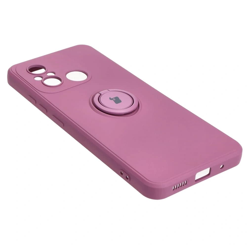 Bizon Case Silicone Ring Sq Xiaomi Redmi 12C dark purple - 4