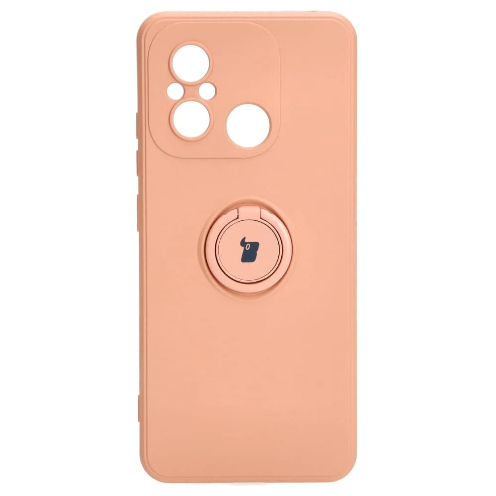 Bizon Case Silicone Ring Sq Xiaomi Redmi 12C light pink - 2