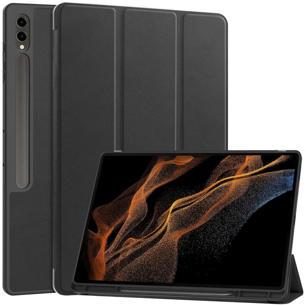Bizon Case Tab Lizard Samsung Galaxy Tab S10 Ultra / S9 Ultra negru
