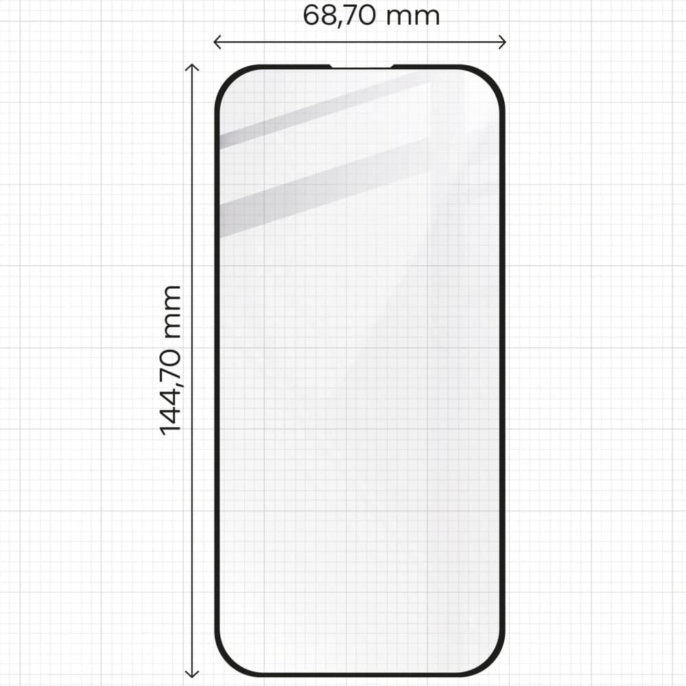 Bizon Glass Edge 2 Apple iPhone 15 / 16 black - 2