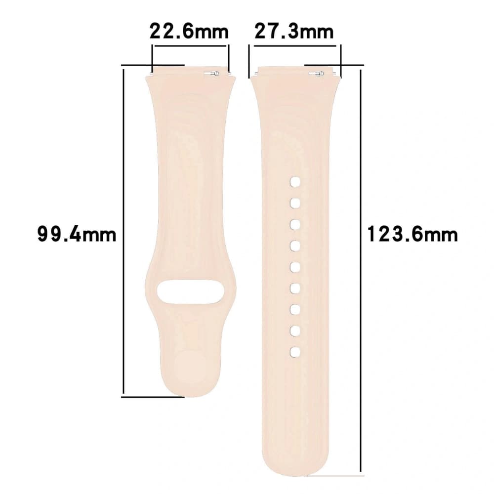 Bizon Strap Uhr Punkte Xiaomi Redmi Uhr 3 Aktiv hellrosa - 2