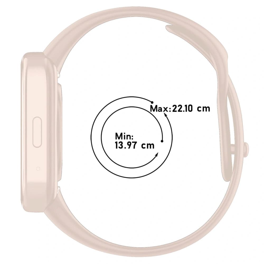 Bizon Strap Uhr Punkte Xiaomi Redmi Uhr 3 Aktiv hellrosa - 4