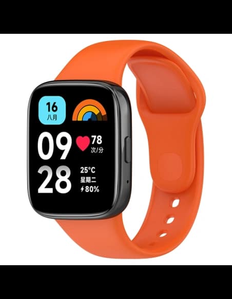 Bizon Strap Uhr Punkte Xiaomi Redmi Uhr 3 Aktiv orange