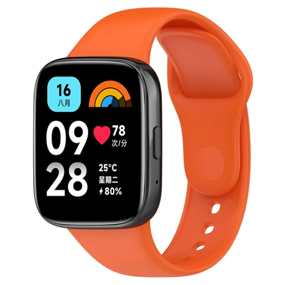 Bizon Strap Uhr Punkte Xiaomi Redmi Uhr 3 Aktiv orange