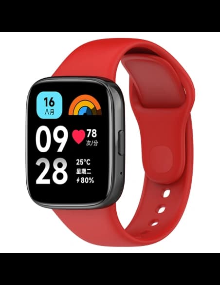 Bizon Strap Watch Dots Xiaomi Redmi Watch 3 Active rot