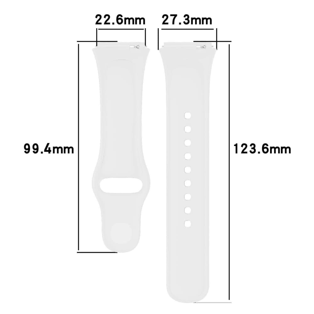 Bizon Strap Uhr Punkte Xiaomi Redmi Uhr 3 Aktiv weiß - 2