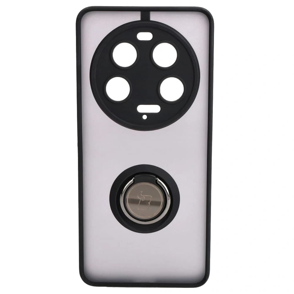 Bizon Case Hybrid Ring Xiaomi 13 Ultra fumuriu cu un cadru negru - 2