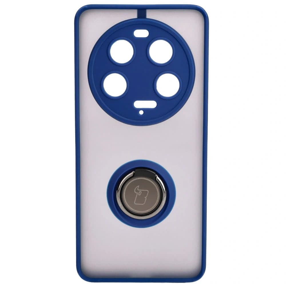 Bizon Case Hybrid Ring Xiaomi 13 Ultra fumuriu cu un cadru albastru marin - 2